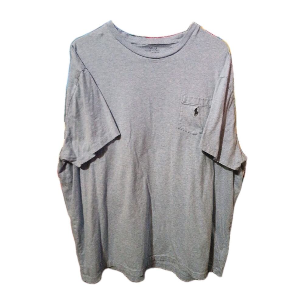 Polo Ralph Lauren Classic Fit Cotton Mens XXL Lt Blue Shirt Short Sleeve B23